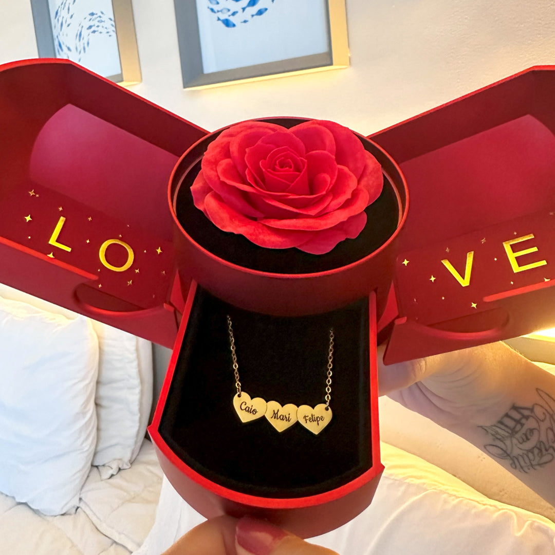 Collar Corazón Personalizado con Nombres