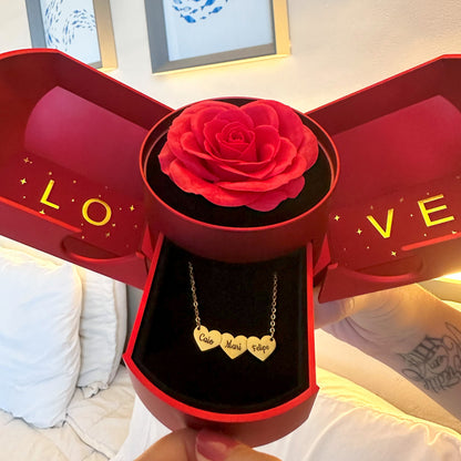 Collar Corazón Personalizado con Nombres