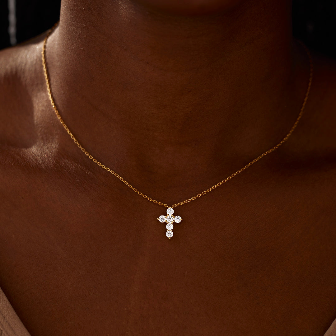 Sparkling Cross Necklace