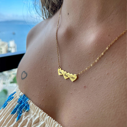 Collar Corazón Personalizado con Nombres