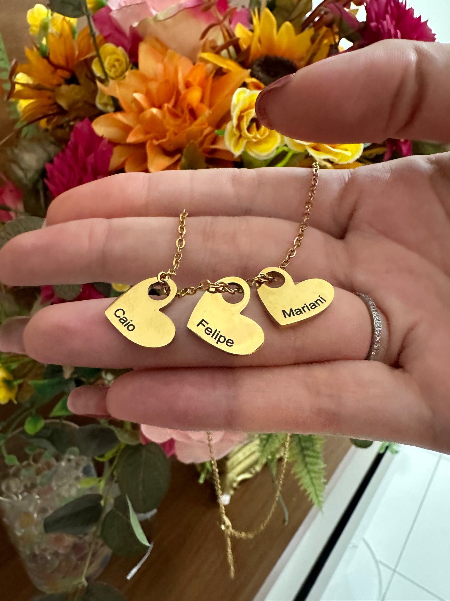 Colgante Corazones Amor Eterno