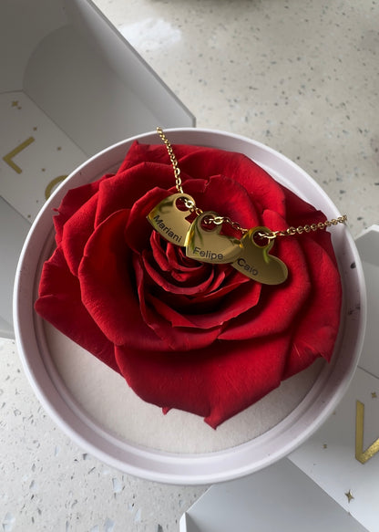 Colgante Corazones Amor Eterno