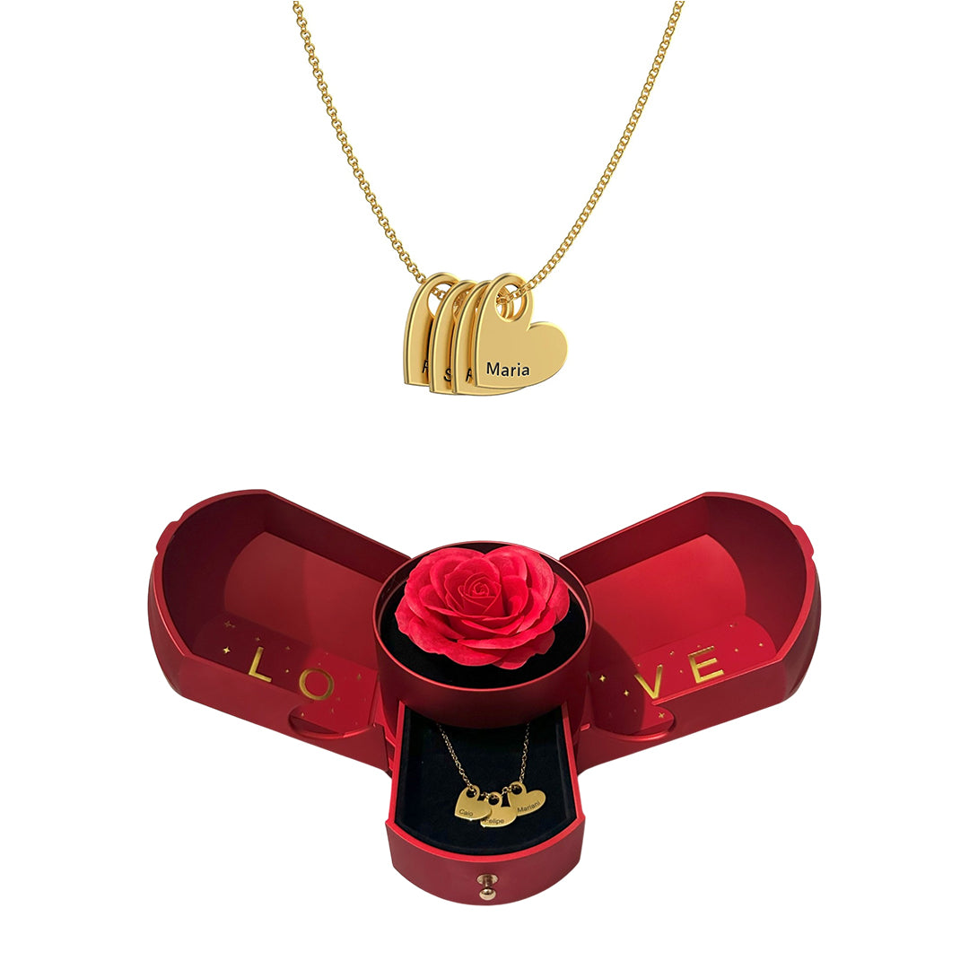 Colgante Corazones Amor Eterno