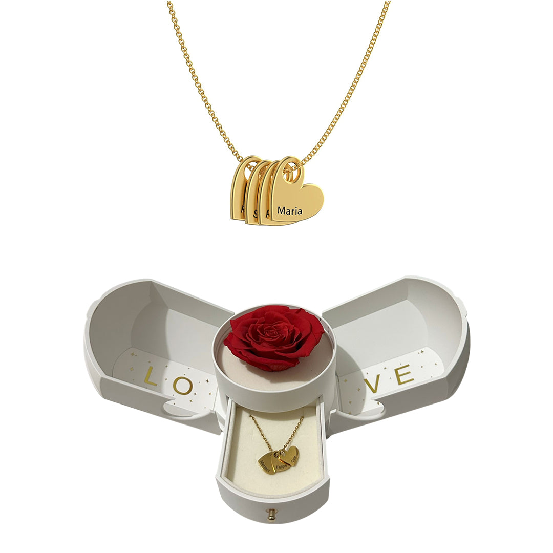 Colgante Corazones Amor Eterno