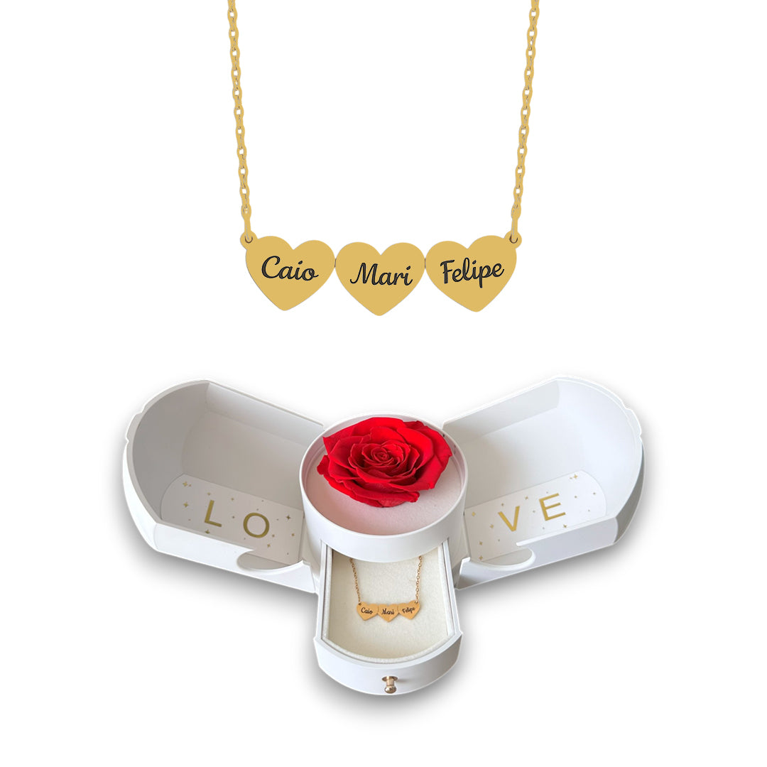 Collar Corazón Personalizado con Nombres