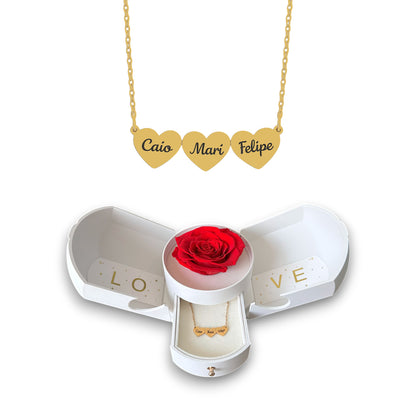 Collar Corazón Personalizado con Nombres