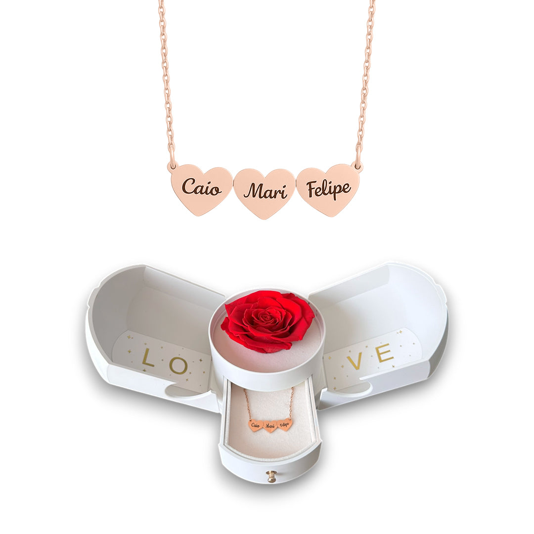 Collar Corazón Personalizado con Nombres