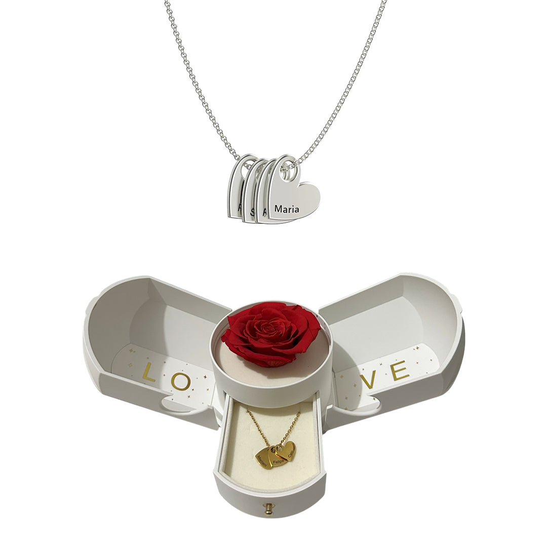 Colgante Corazones Amor Eterno