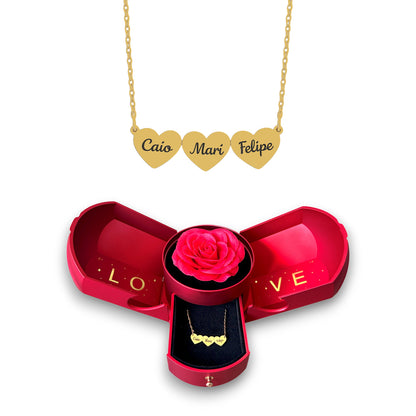 Collar Corazón Personalizado con Nombres