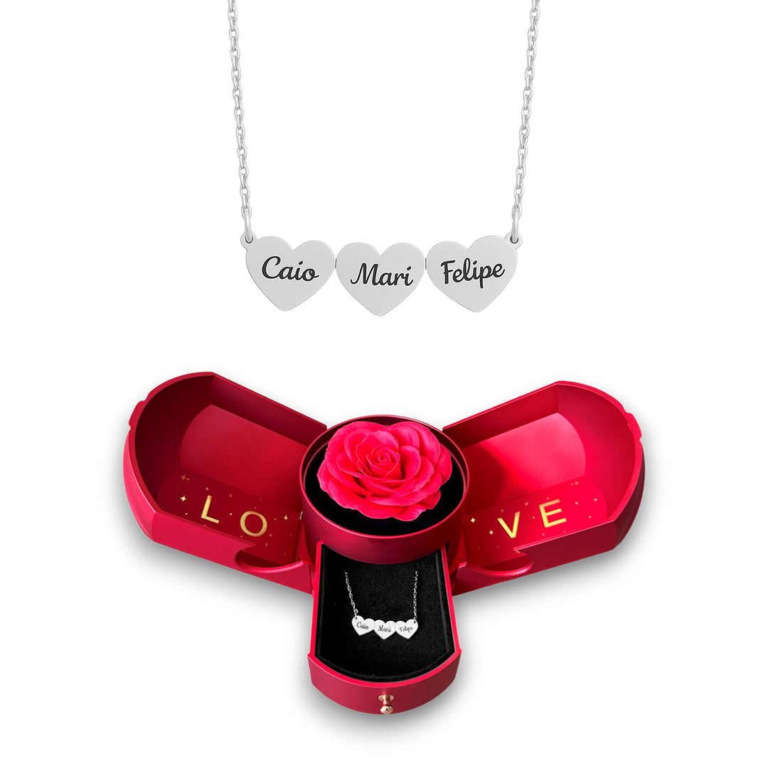 Collar Corazón Personalizado con Nombres